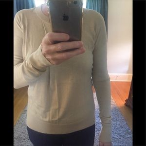 Banana Republic silk cashmere pleat-front sweater
